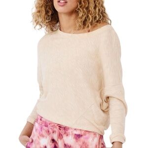 Anthropologie Damiana Dolman Sleeve Asymmetrical Ribbed Knit Top